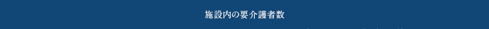 施設内の要介護者数