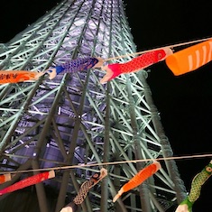 「東京の夜空に、泳ぐ魚達」