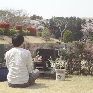 「恩師と満開の桜と」